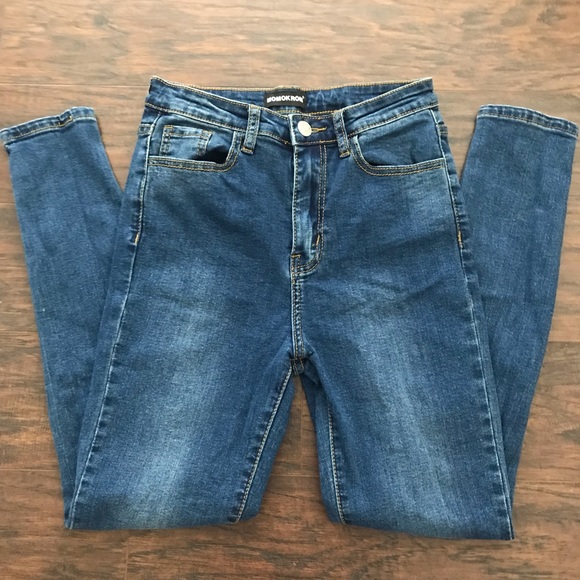 Prettylittlething high waist distress skinny jeans - Picture 7 of 8